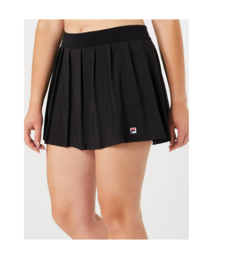 Fila Women's Woven Pleat Black Tennis Skirt - Tennis Philly